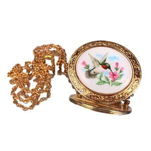 avon vintage hummingbird summer song necklace